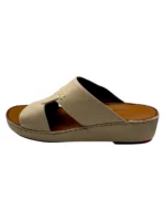Men Sandal Cream Leather.3