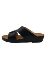 Men Sandal Black Leather.5