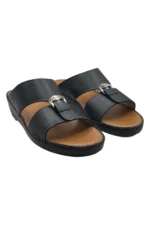 Men Sandal Black Leather.5 - Image 2