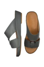 Men Sandal Grey Leather.5 - Image 5