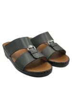 Men Sandal Grey Leather.5 - Image 2