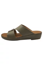 Men Sandal Khaki Leather.70