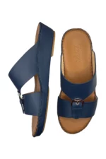 Men Sandal Navy Leather.5 - Image 5