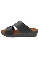 Men Sandal Grey Leather.90